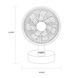 Мини-вентилятор настольный Sothing Plume S3 Desktop Fan c аккумулятором (DSHJ-S-2102), Apricot White 251049 фото 7
