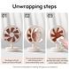 Мини-вентилятор настольный Sothing Plume S3 Desktop Fan c аккумулятором (DSHJ-S-2102), Apricot White 251049 фото 4