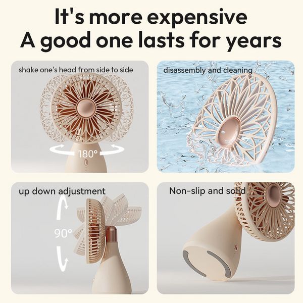 Міні-вентилятор настільний Sothing Bridal Bouquet Desktop Fan дротовий з портом Type-C (DSHJ-S-2113B) 251050 фото