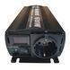 Инвертор с чистой синусоидой 1600W (800W) преобразователь напряжения с 12В на 220В (50 Гц), Black 251005 фото 3