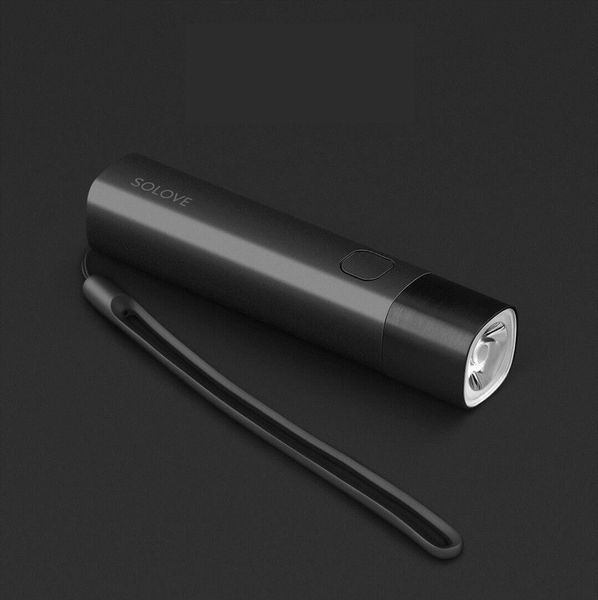 Кишеньковий ліхтарикик SOLOVE X3s з функцією Power Bank, Чорний 250306 фото