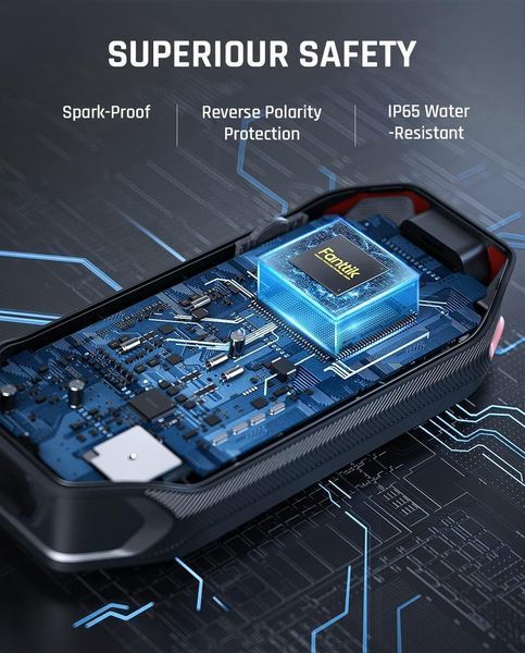 Пусковое устройство Fanttik T8 1300A Jump Starter для бензиновых и дизельных двигателей 250263 фото
