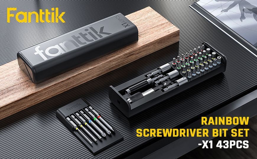 Набір біт Fanttik X1 Screwdriver Bit Set (43 шт) із сталі S2 (60HRC) 250216 фото