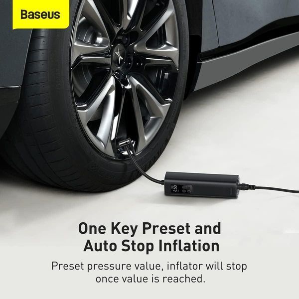 Автомобильный компрессор Baseus Super Mini Inflator Pump плюс кейс для транспортировки и хранения 250228 фото