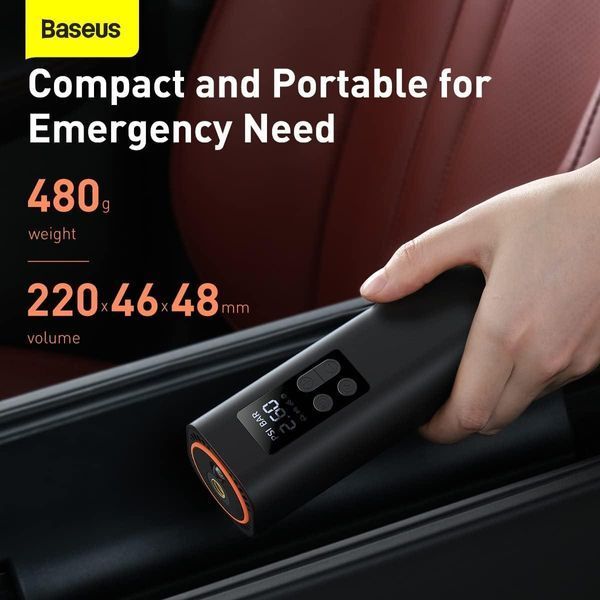 Автомобильный компрессор Baseus Super Mini Inflator Pump плюс кейс для транспортировки и хранения 250228 фото